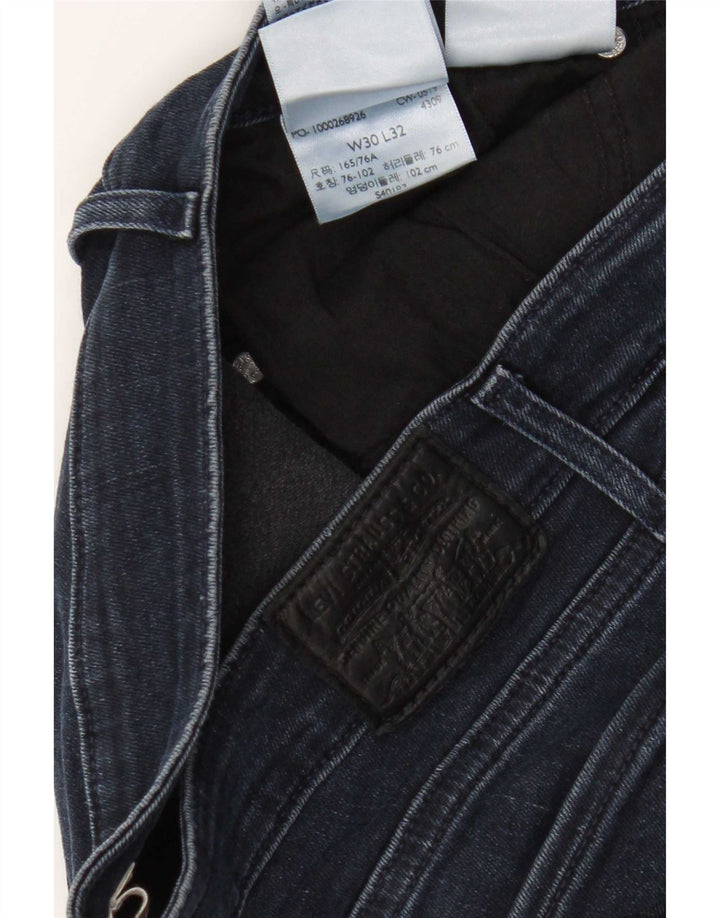 Damskie jeansy Levi's 712 Slim W30 L29 Granatowa bawełna