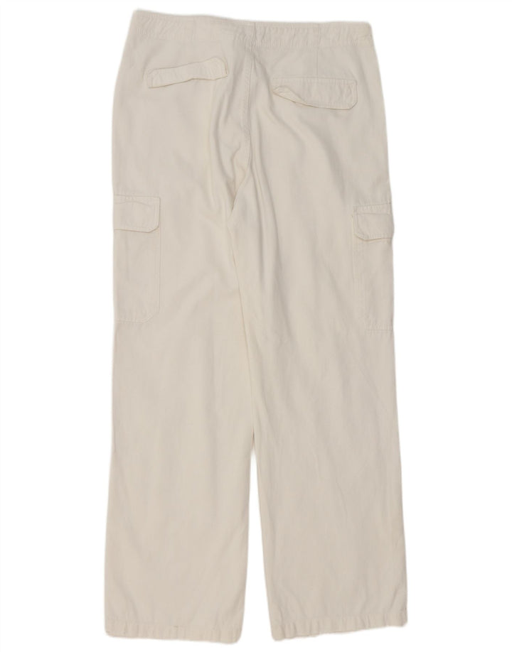 Spodnie damskie Zara Straight Cargo EU 42 Large W32 L32 White