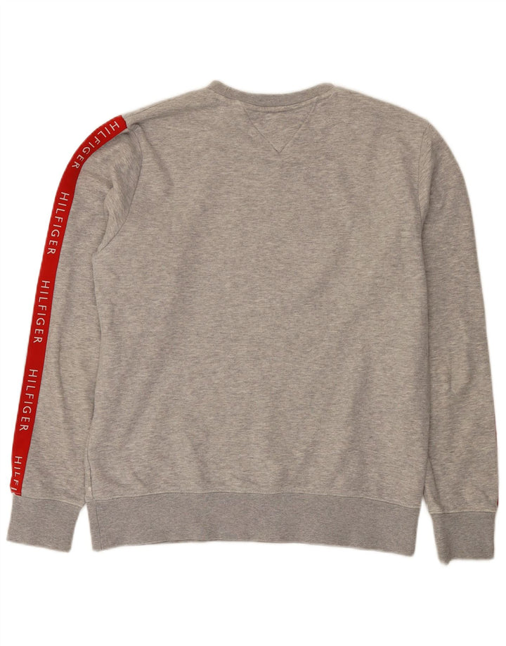 Męska bluza z grafiką Tommy Hilfiger w kolorze średnioszarym