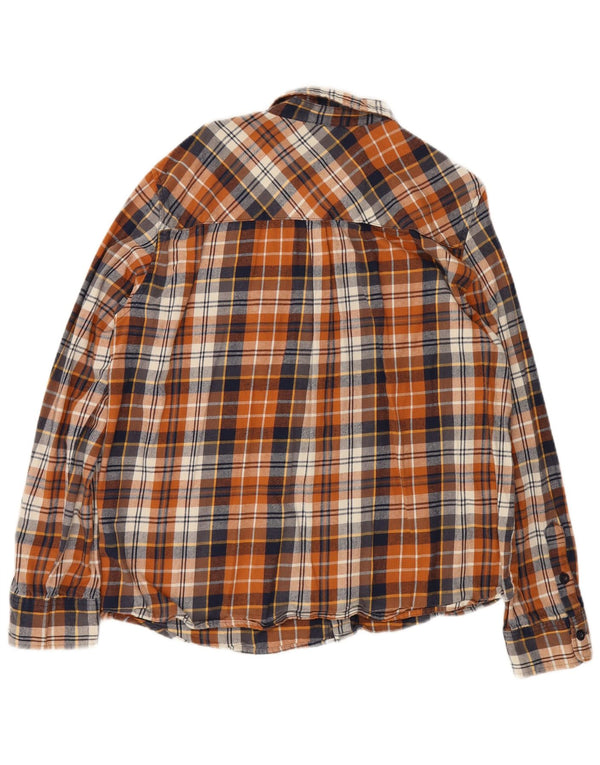 Męska koszula flanelowa Mountain Warehouse o regularnym kroju, 3XL, bawełniana w brązową kratę