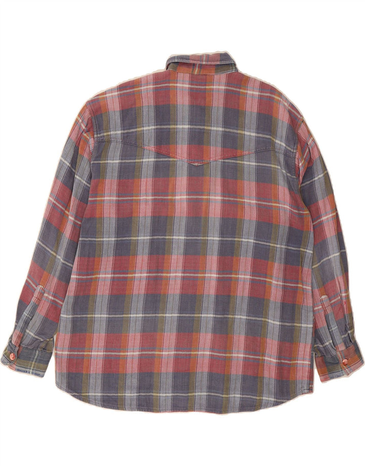 ASTER Mens Flannel Shirt Size 43/44 XL Multicoloured Check Vintage Aster and Second-Hand Aster from Messina Hembry 
