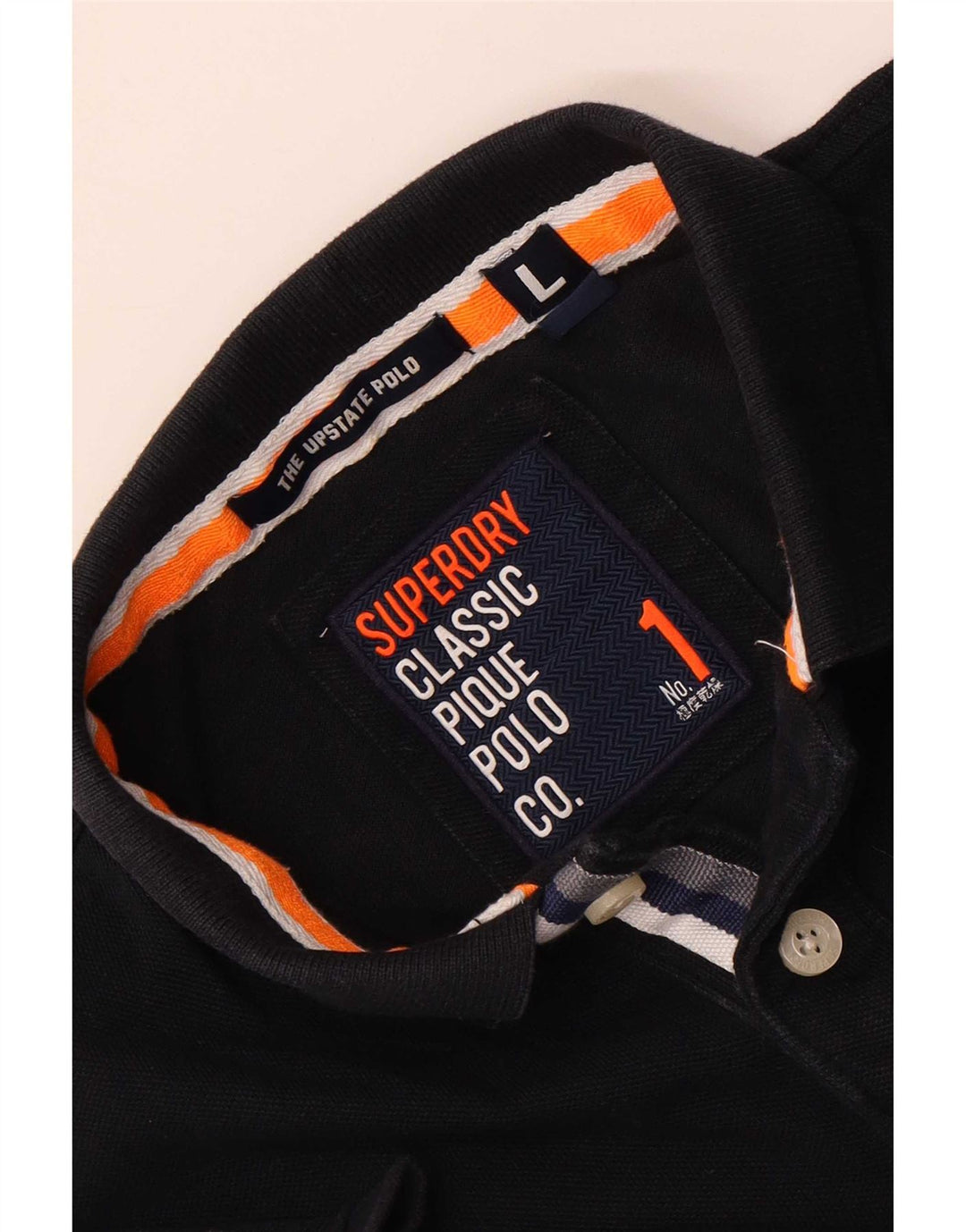 Męska koszulka polo Superdry Graphic, duża, granatowa