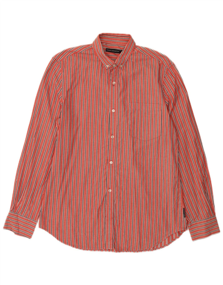 Koszula męska FRENCH CONNECTION, bawełniana w średnie czerwone paski