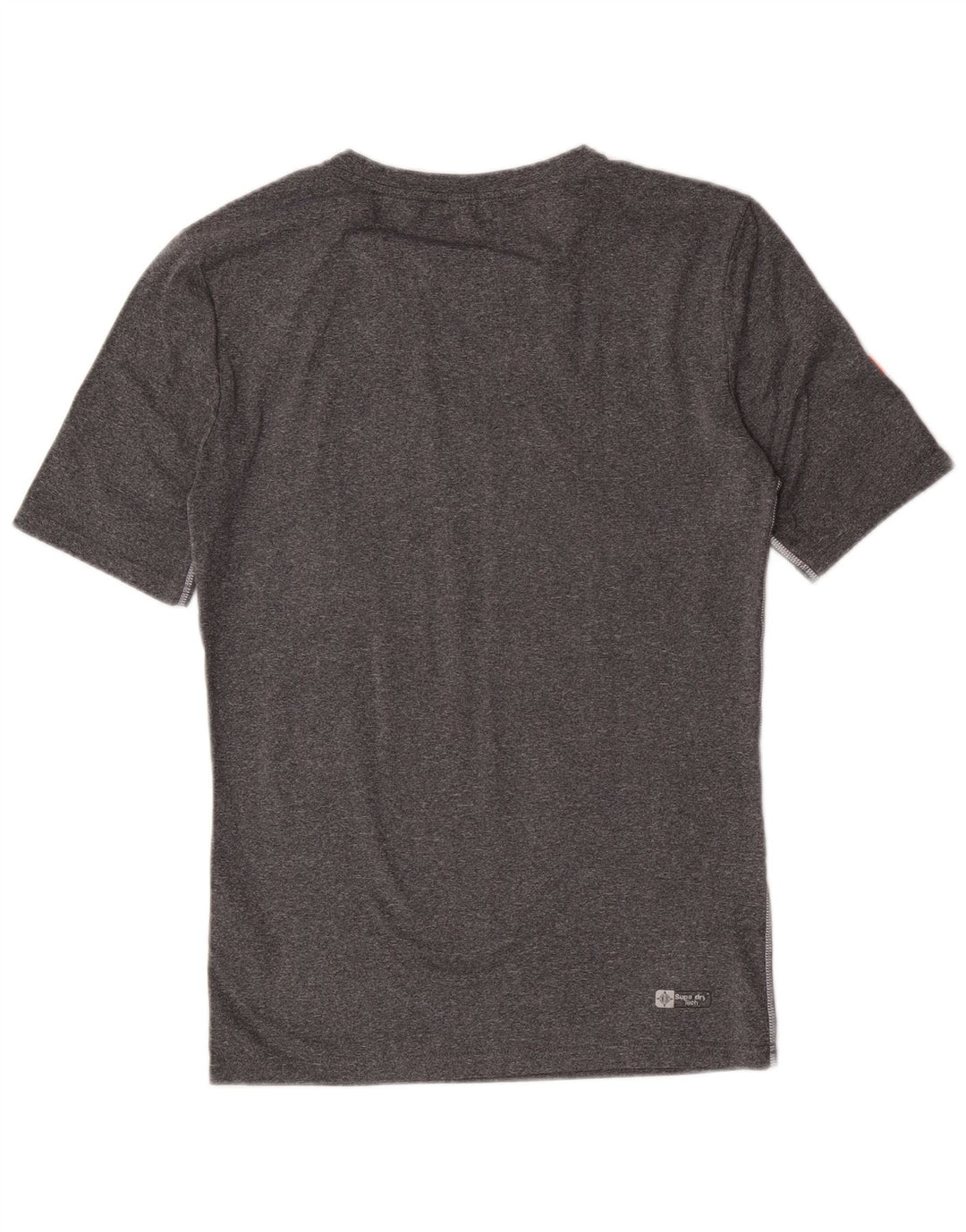 Damski T-shirt z grafiką Superdry Top UK 14, duży, szary, nakrapiany poliester