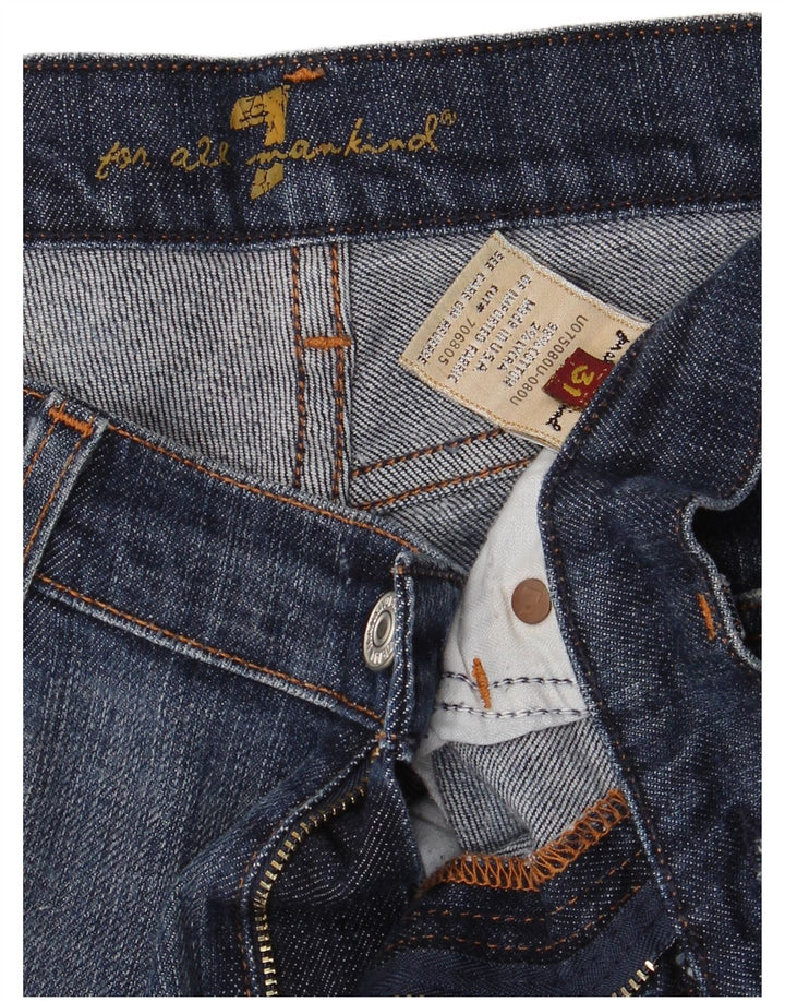7 For All Mankind Damskie jeansy Bootcut W31 L30 Niebieska bawełna