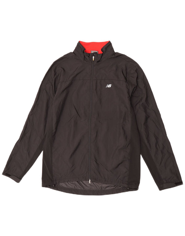 Męska kurtka dresowa New Balance, duża, czarna, z poliestru
