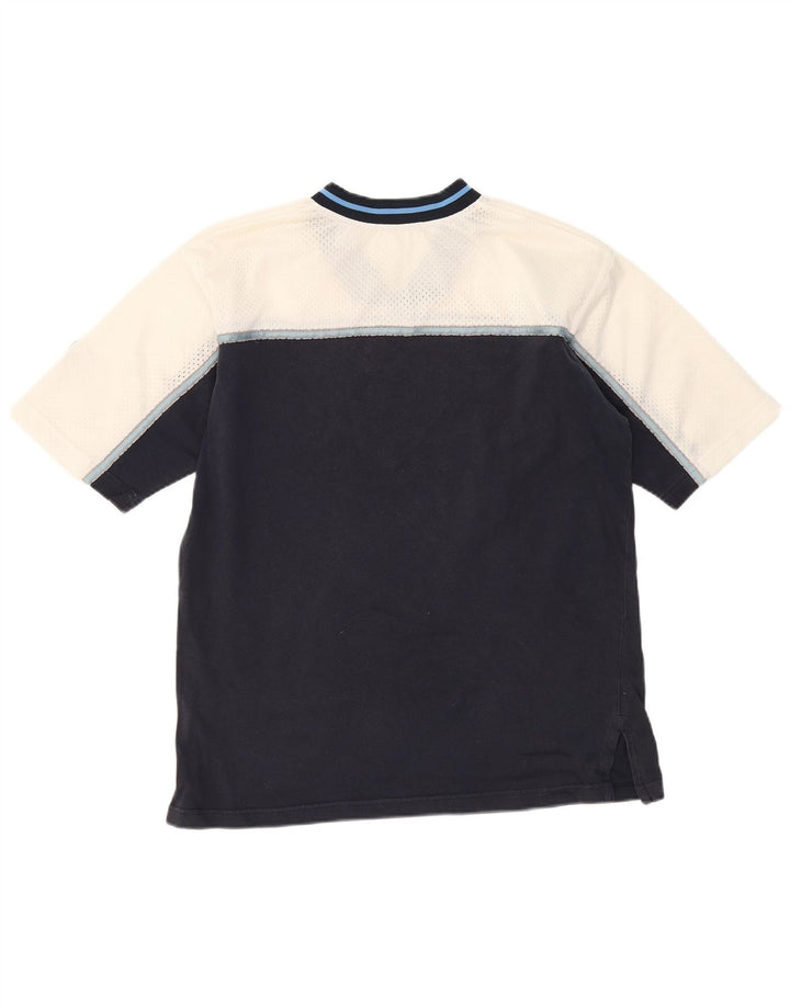 T-shirt męski FILA, mały, bawełniany, w kolorze granatowym