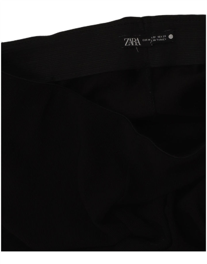 Spodnie damskie ZARA Bootcut średnie W28 L32 czarne