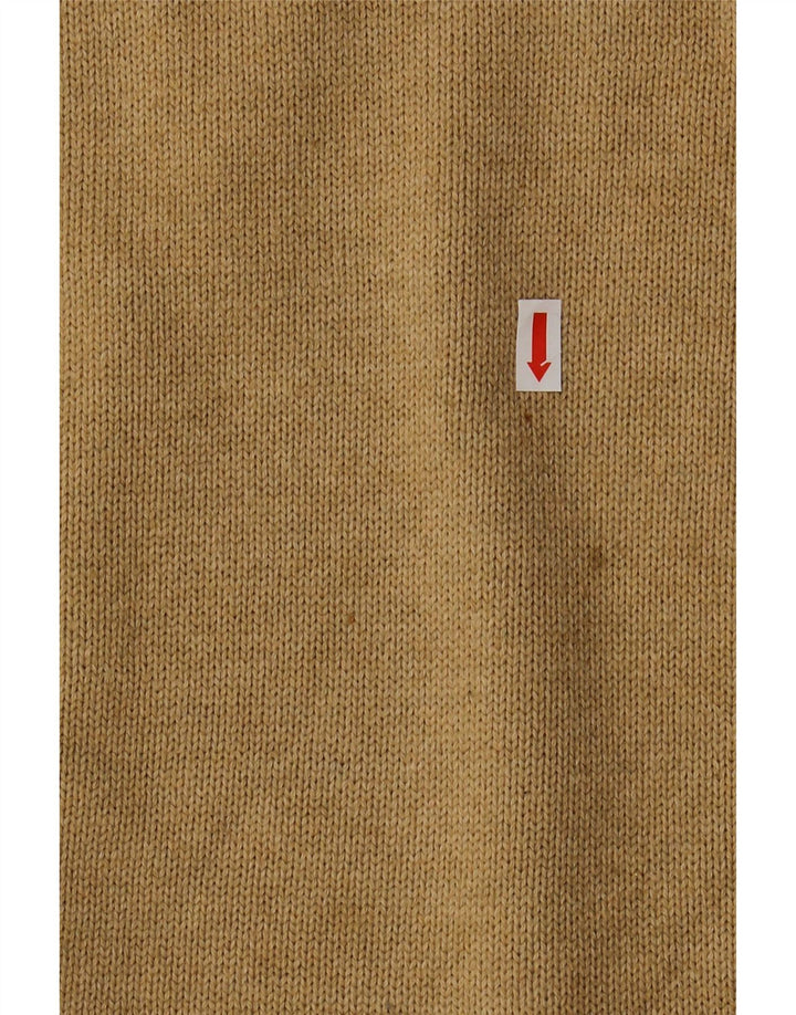 TOMMY HILFIGER Męski sweter z okrągłym dekoltem, duży, beżowy, bawełniany