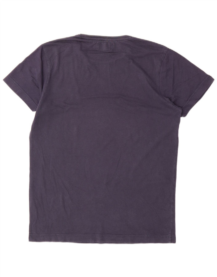 Męski T-shirt z grafiką Jack & Jones, średni, granatowy, bawełniany