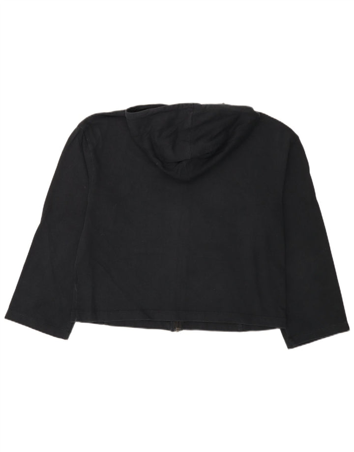 Damski sweter z kapturem i zamkiem NIKE UK 12, średni czarny, bawełniany