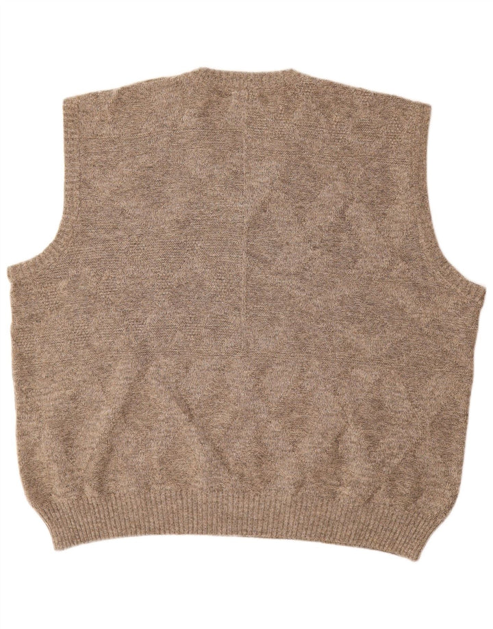 Bezrękawnik męski Canda 2XL z kamizelką, beżowy, akrylowy