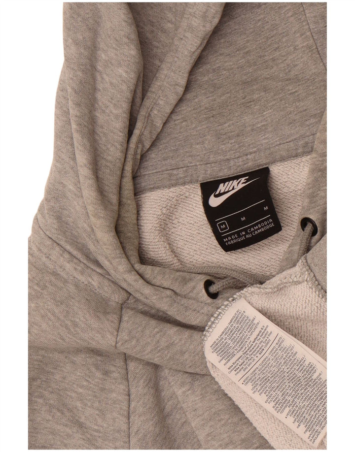 Męska bluza z kapturem Nike, średnia, szara, bawełniana nakrapiana