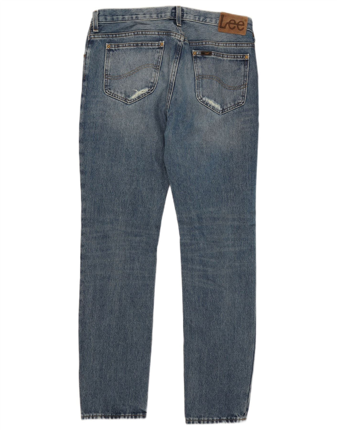 LEE Męskie jeansy Rider Distressed W33 L32 Niebieskie bawełniane