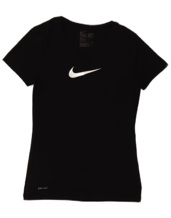 Męski T-shirt Nike Dri Fit Slim Fit z grafiką, mały, czarny