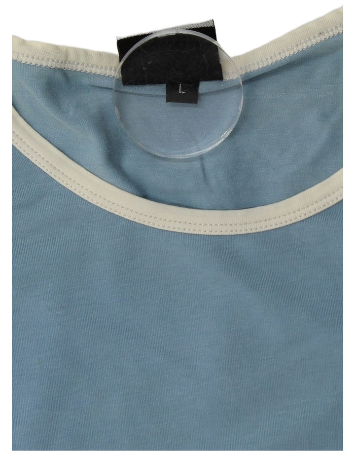 T-shirt męski Trussardi, duży, niebieski