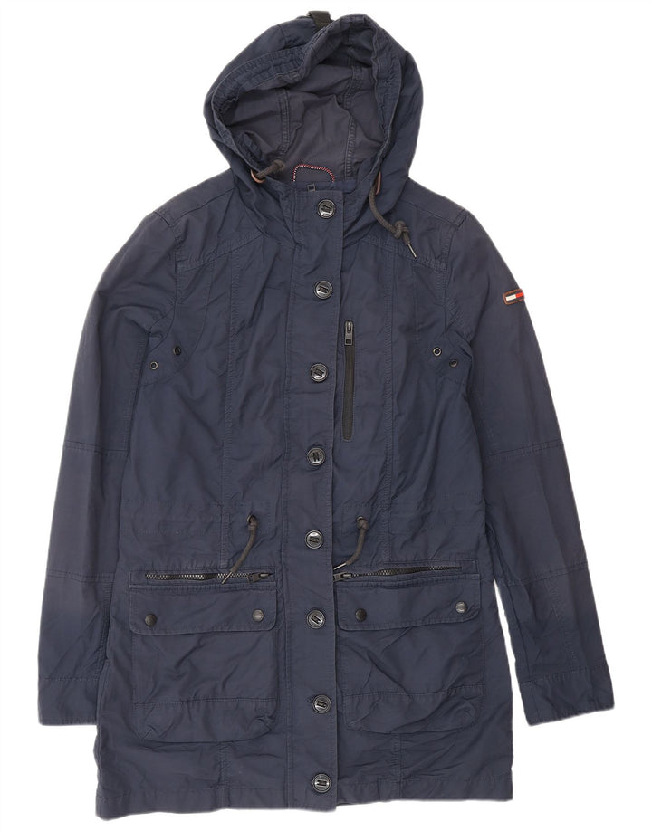 Damska kurtka parka oversize TOMMY HILFIGER UK 10, mała, granatowa