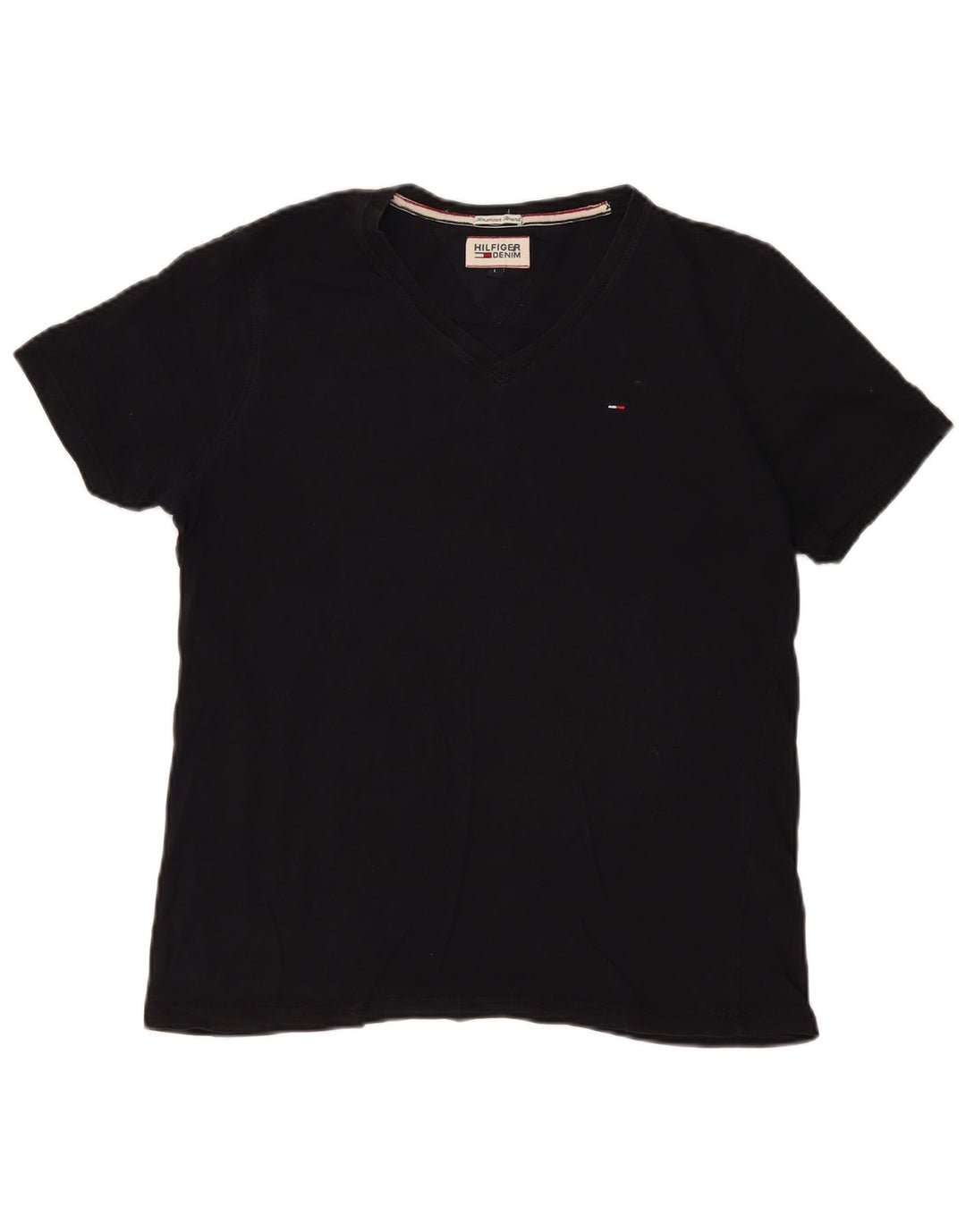 T-shirt męski Tommy Hilfiger, duży, czarny, bawełniany