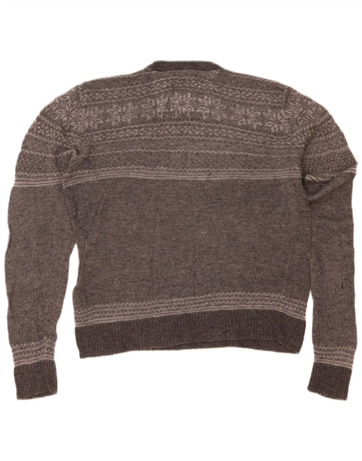 Sweter damski Marks & Spencer z okrągłym dekoltem, UK 14, średni szary