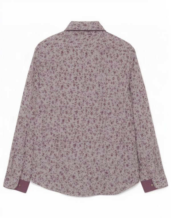 Koszula męska Ted Baker, rozmiar 6, 2XL, szara, bawełniana w kwiaty