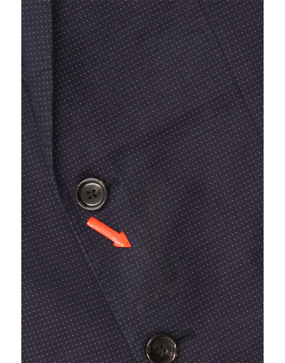 J. Crew Męska marynarka Ludlow zapinana na 2 guziki UK 36 Small Navy Blue Spotted