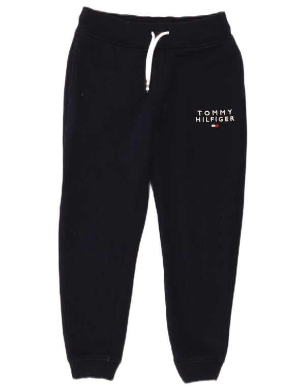 Tommy Hilfiger Boys Tracksuit Trousers Joggers 8-9 Years Medium Navy Blue