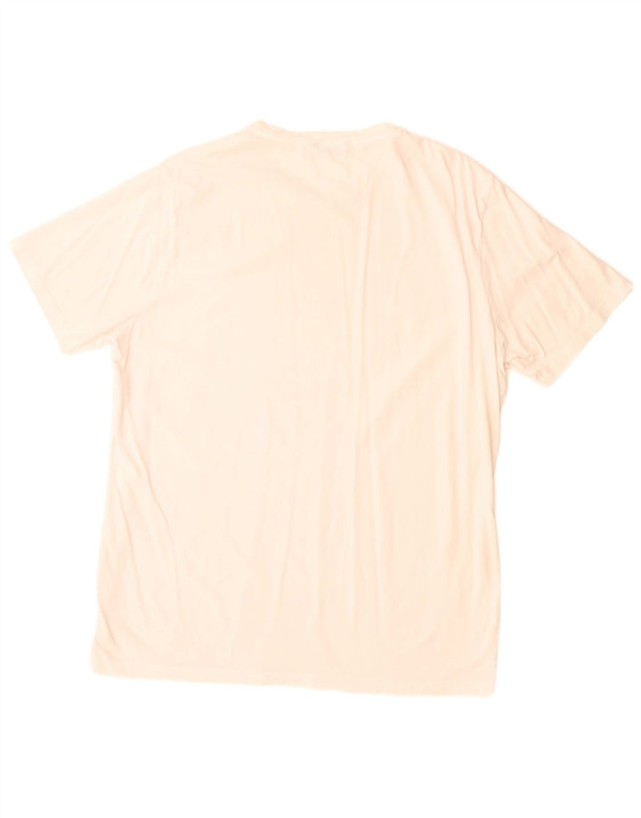 Męski T-shirt Massimo Dutti z grafiką, duży w kolorze złamanej bieli