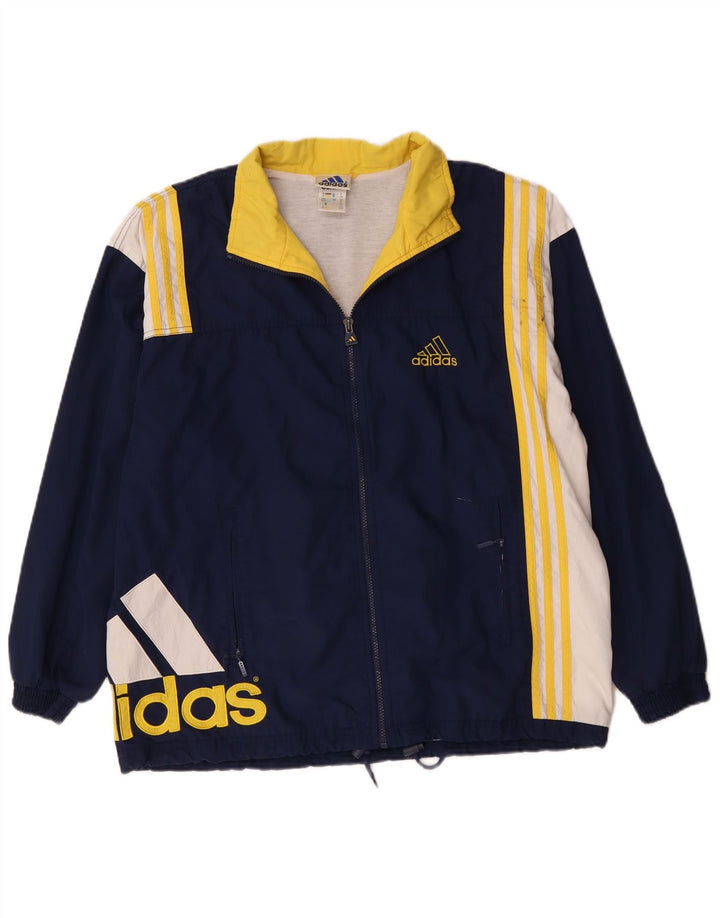 Adidas Męska bluza dresowa Top Jacket UK 40/42 Średni granatowy kolor blokowy