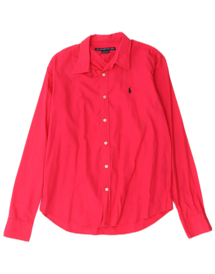 Koszula damska Ralph Lauren UK 14, średnia czerwona, bawełniana