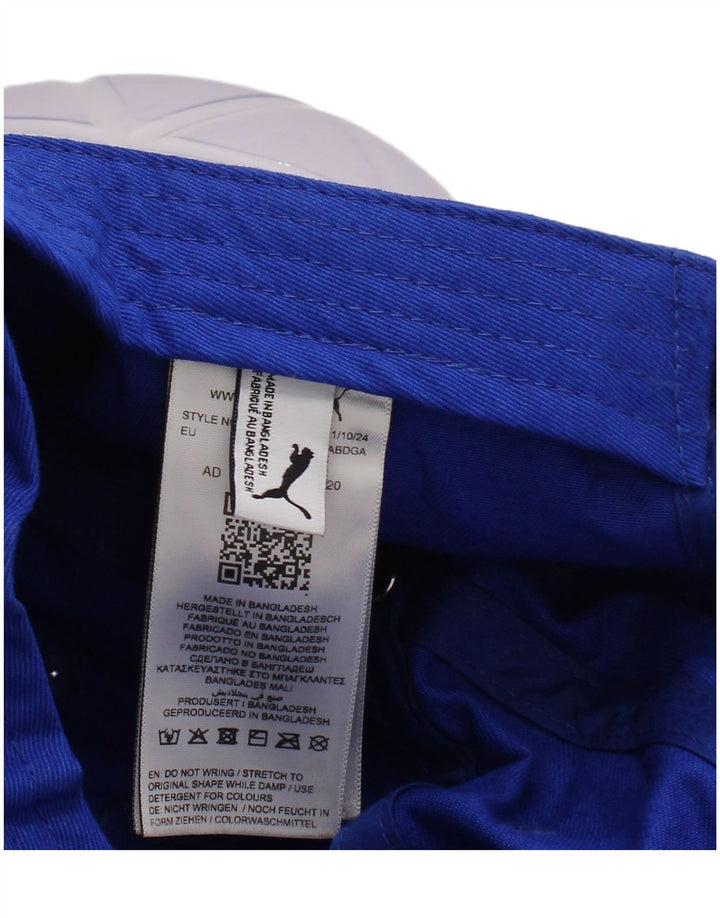 Chłopięca czapka z daszkiem Puma z grafiką, jeden rozmiar, niebieska, bawełniana