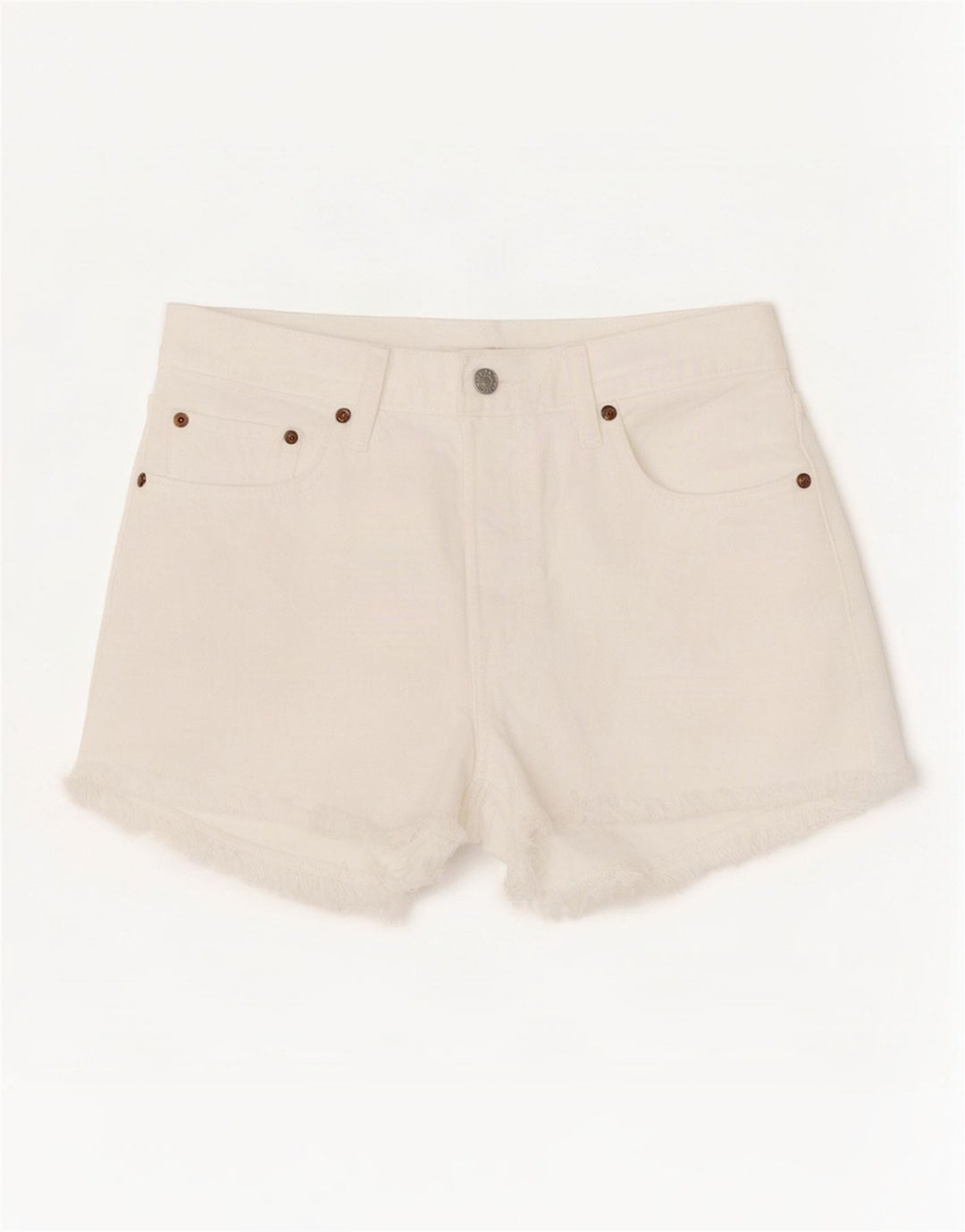 Damskie spodenki jeansowe Levi's 501 W28 Średnio biała bawełna