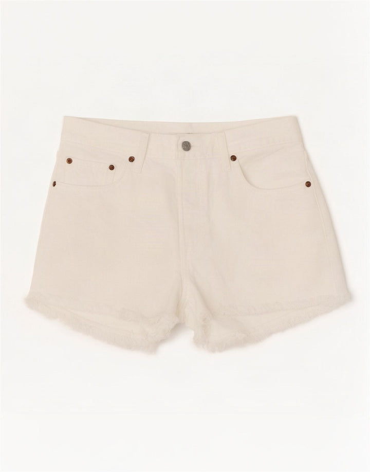 Damskie spodenki jeansowe Levi's 501 W28 Średnio biała bawełna