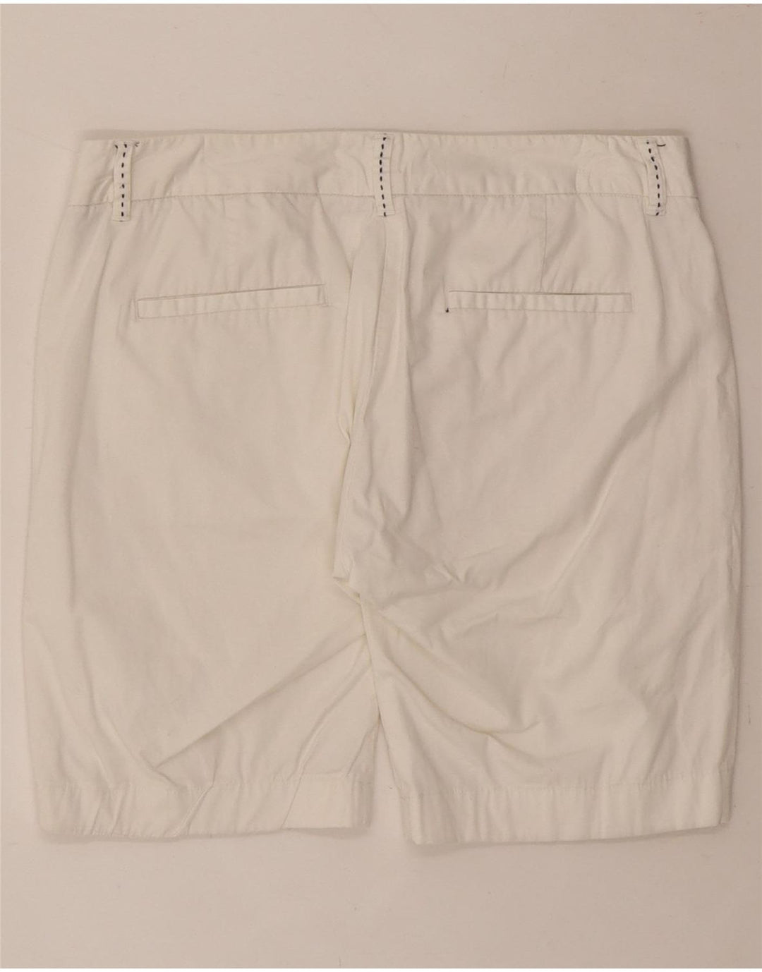 SERGIO TACCHINI Womens Casual Shorts US 8 Medium W30  Off White Cotton Vintage Sergio Tacchini and Second-Hand Sergio Tacchini from Messina Hembry 