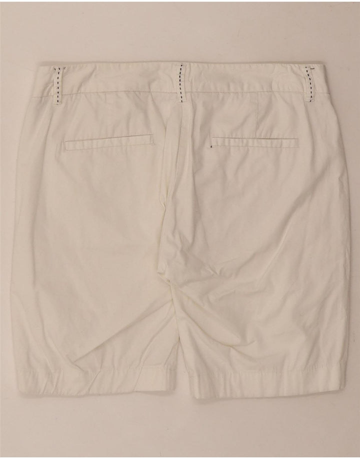 SERGIO TACCHINI Womens Casual Shorts US 8 Medium W30  Off White Cotton Vintage Sergio Tacchini and Second-Hand Sergio Tacchini from Messina Hembry 