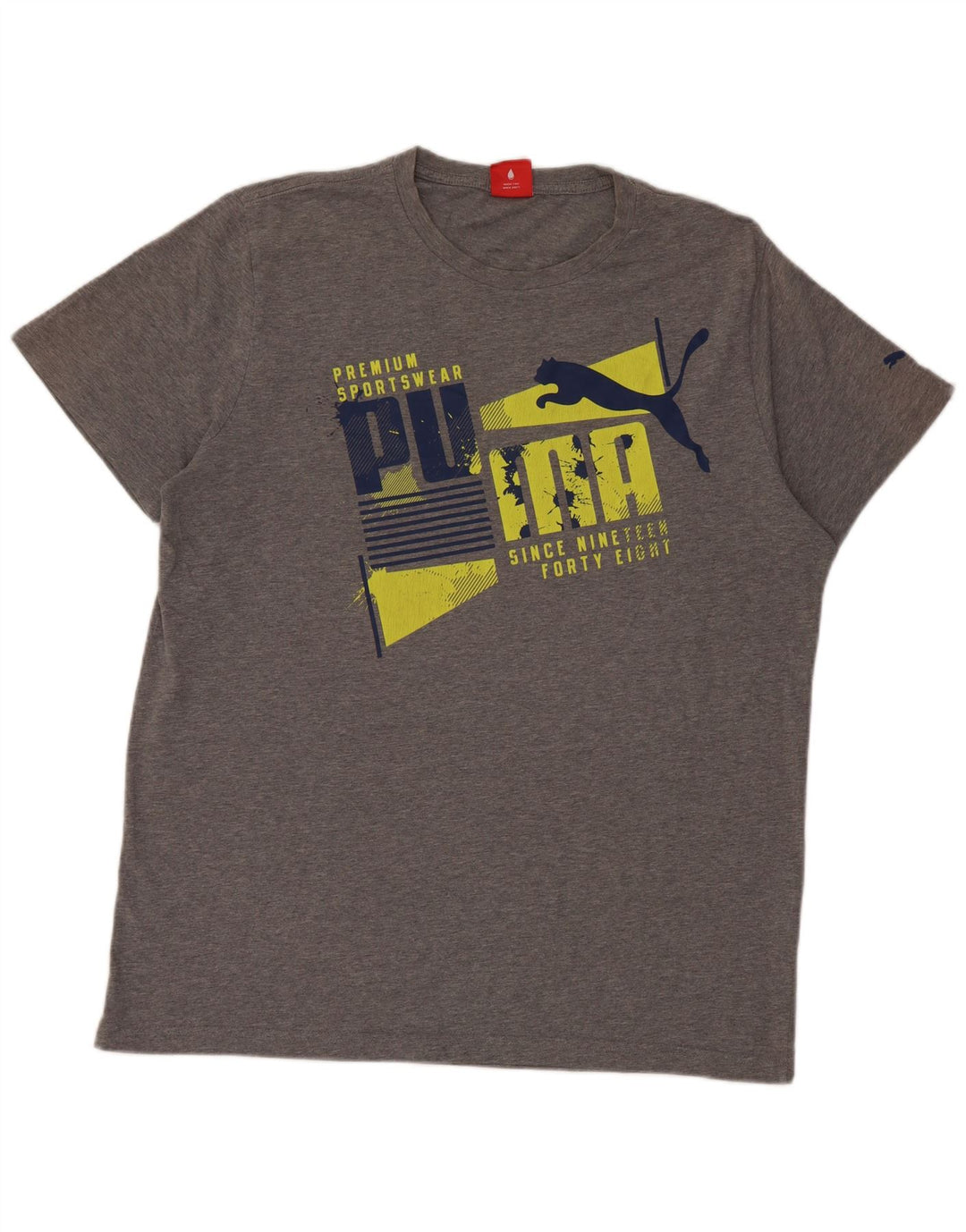 Męska koszulka z grafiką Puma XL, szara