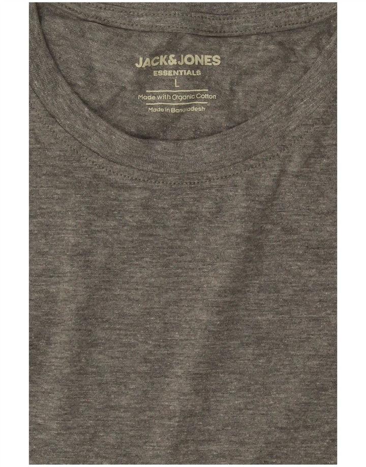 T-shirt męski Jack & Jones, duży, szary, bawełniany
