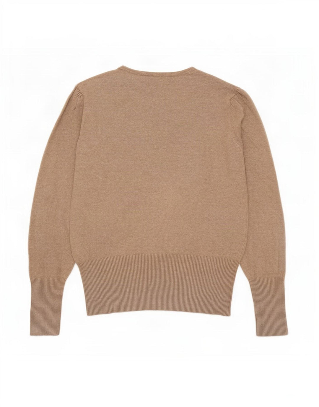 Sweter damski Marks & Spencer z dekoltem w łódkę, UK 12, średni beż, wiskoza