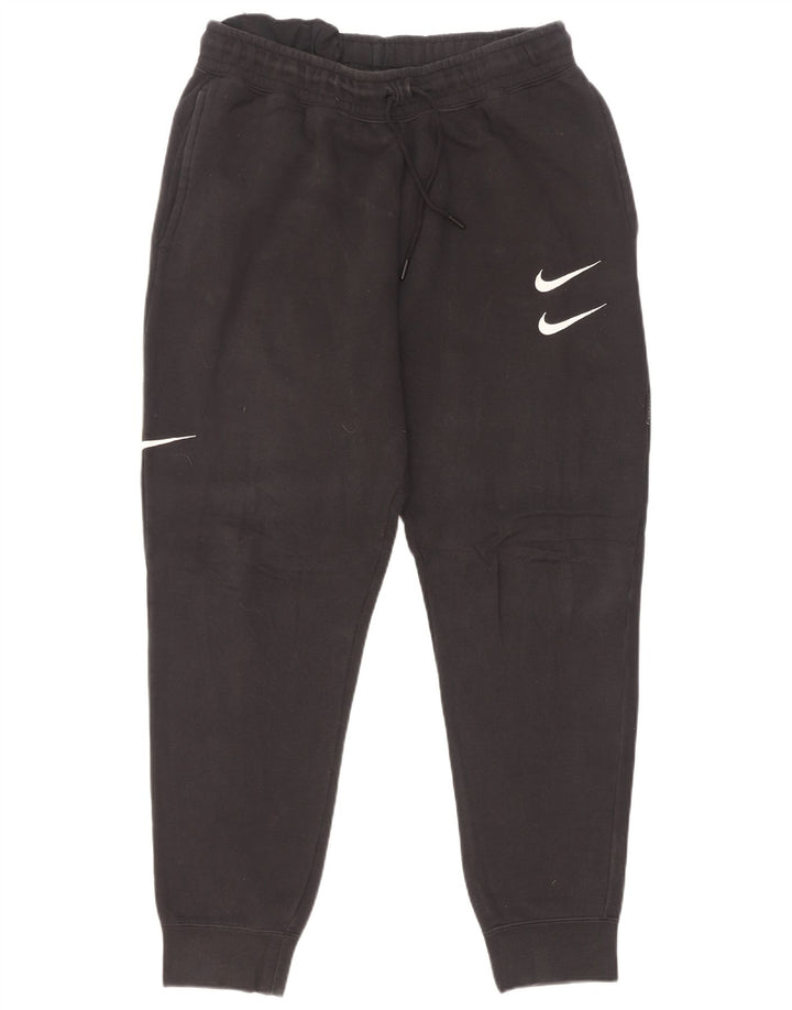 Męskie spodnie dresowe Nike Graphic Joggers, średnia czarna bawełna
