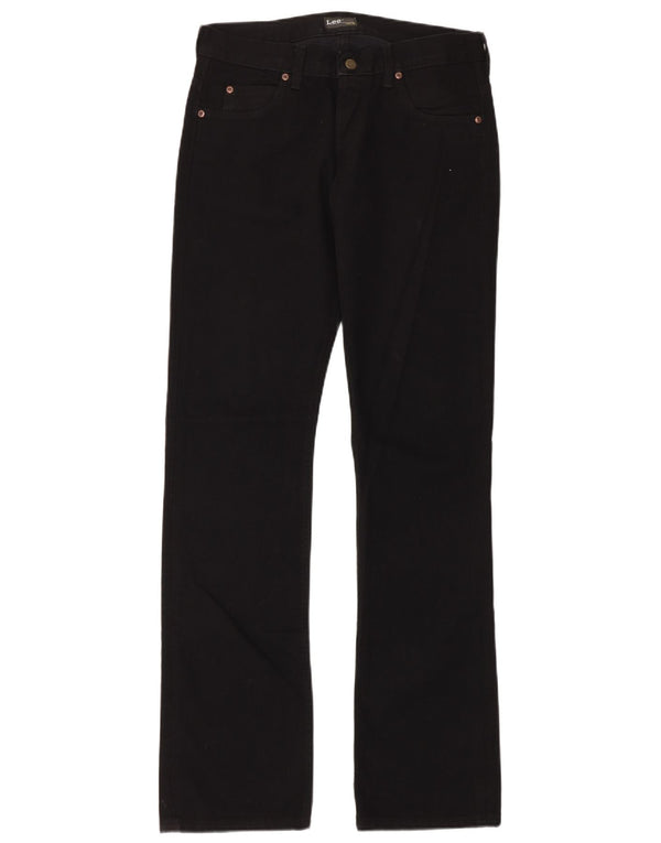 LEE Mens Straight Jeans W31 L34  Black Cotton