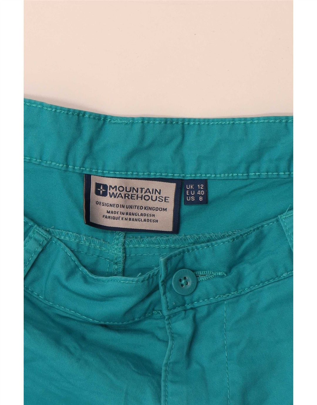Damskie spodenki Chino Mountain Warehouse UK 12 Medium W32 Niebieskie