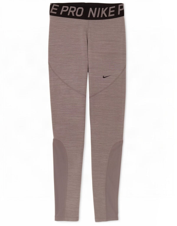 Damskie legginsy Nike Dri Fit Graphic UK 12 w kolorze średnioszarym