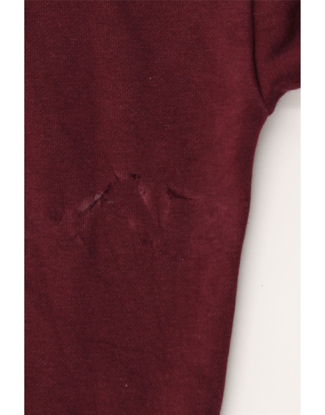 Damska bluza oversize Adidas Jumper UK 10 Small Burgundowa bawełna