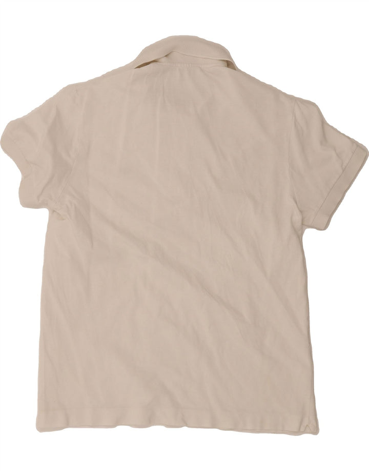 LACOSTE Mens Polo Shirt Size 4 Medium White Cotton Vintage Lacoste and Second-Hand Lacoste from Messina Hembry 