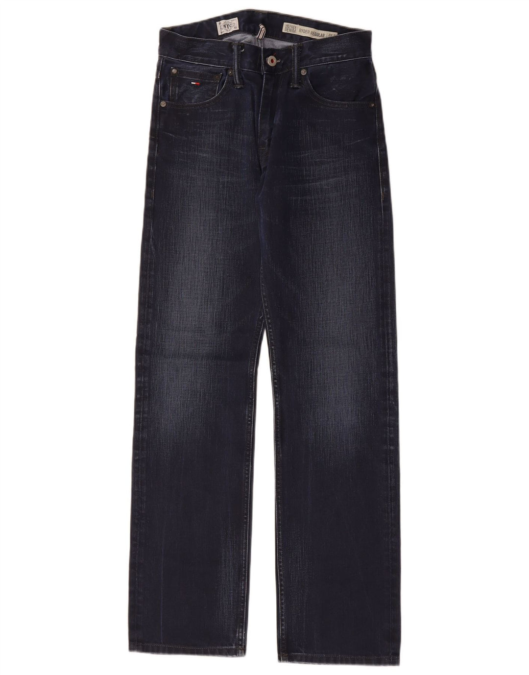 TOMMY HILFIGER Womens Ryder Regular Straight Jeans W29 L32 Navy Blue