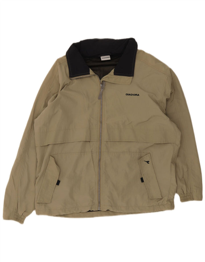 Męska kurtka przeciwdeszczowa Diadora UK 36 Small Khaki, poliamid