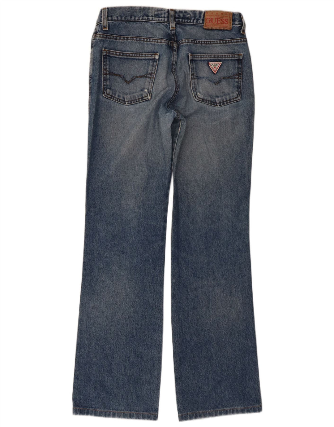 Guess Damskie jeansy Bootcut W28 L30 Niebieskie bawełniane
