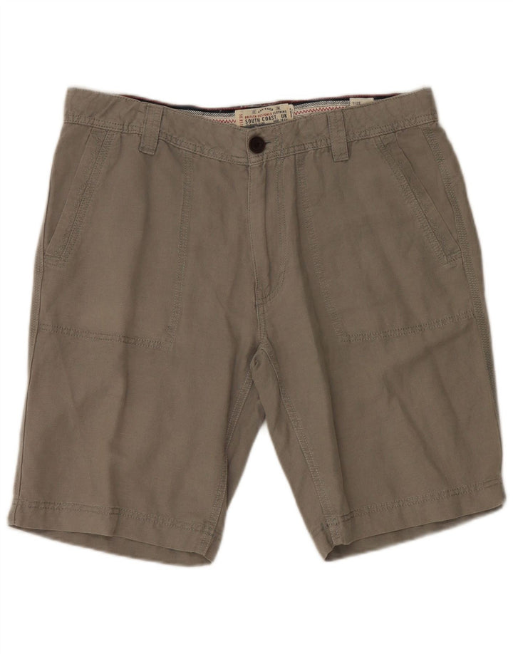 Męskie spodenki Chino Fat Face W36, duże, szare lniane