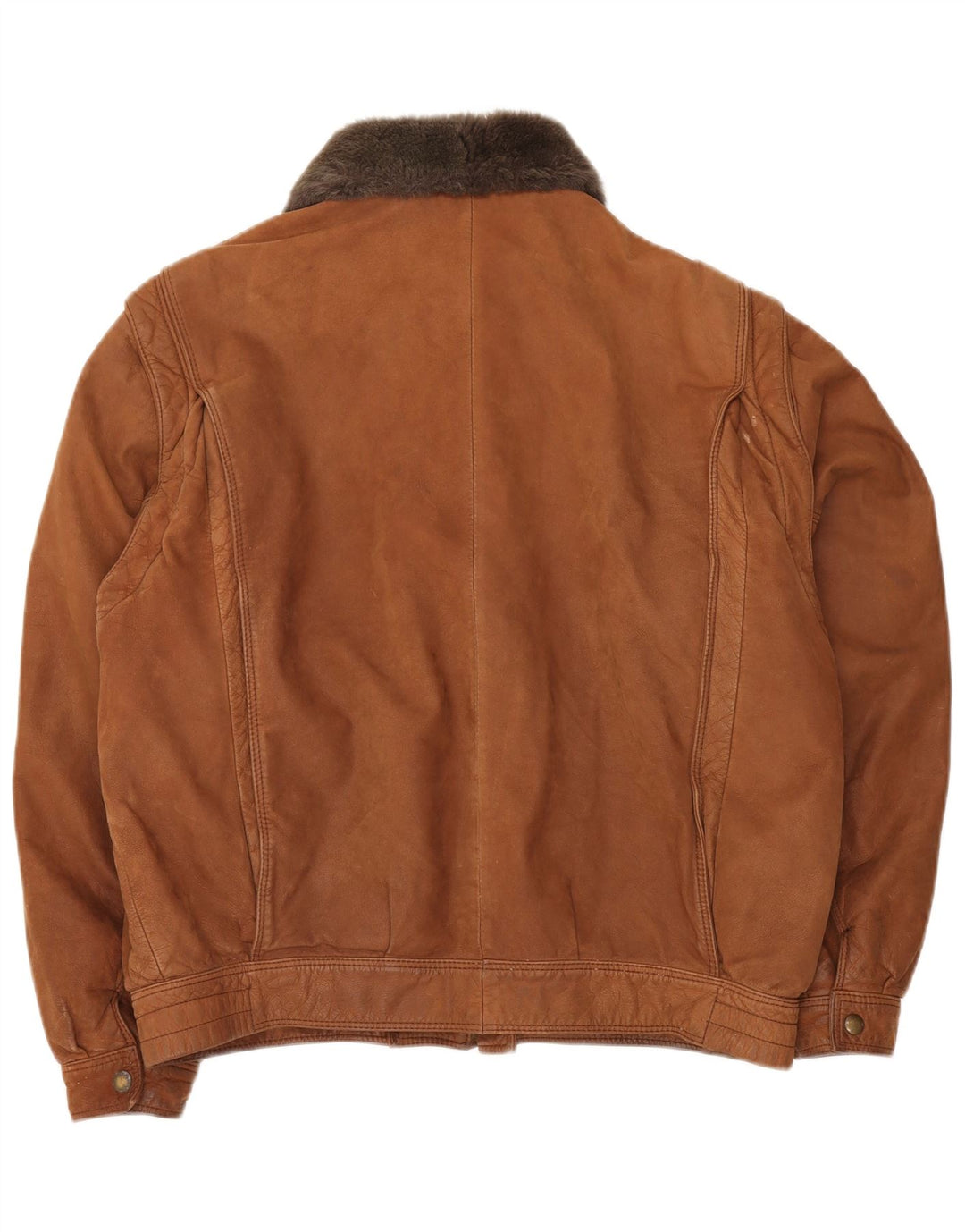 Męska kurtka skórzana VINTAGE IT 52 XL w kolorze brązowym
