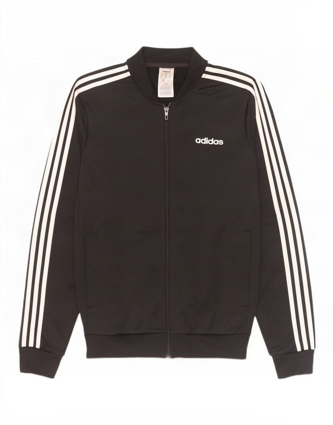 Adidas Męska bluza dresowa, mała, czarna, poliestrowa