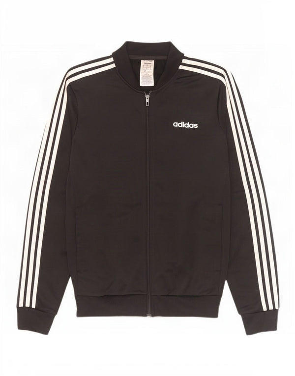 Adidas Męska bluza dresowa, mała, czarna, poliestrowa